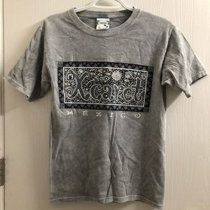 Men’s Xcaret Cancun grey causal T-shirt size small
